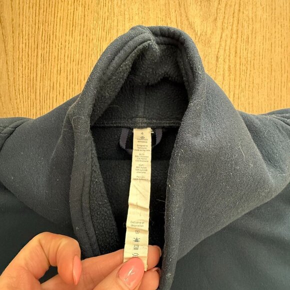 Lululemon Kick the Cold Funnelneck Pullover in Navy - Picture 3 of 3